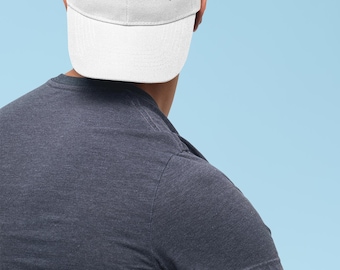 Match Point Upside-Down Embroidered Tennis Cap, Low Profile Baseball Hat for Sports Fans