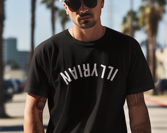 Upside-Down Illyrian Cotton T-Shirt Minimalist Streetwear Vintage Comfort Colors