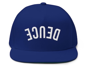 Deuce Upside-Down Embroidered Tennis Hat | Flat Bill Snapback