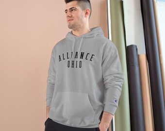 Alliance, Ohio Hoodie Collegiate Style Sweatshirt with Varsity Lettering and Powerblend® Fabric