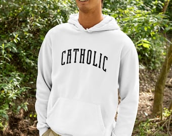 Catholic Champion Hoodie | Unisex Varsity Faith Sweater