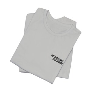Not Arrogant Just French T-Shirt, Embroidered Parisian Style Daily Wear Tee Athletic Heather