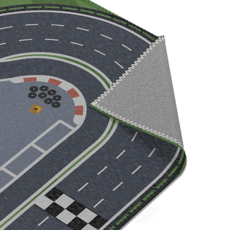 Oval Short Track - 2ft X 3ft Race Track Rug - Etsy