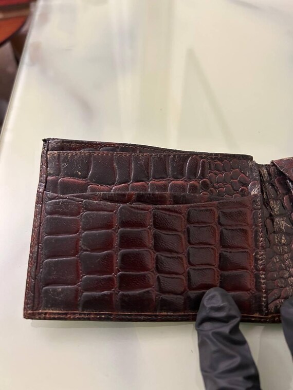 Genuine python-printed calfskin wallet made in It… - image 6