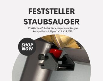 Schalter-Fixierung I Feststeller - kompatibel mit Dyson V15, V11, V10 - Praktisches Zubehör  für entspanntes Saugen