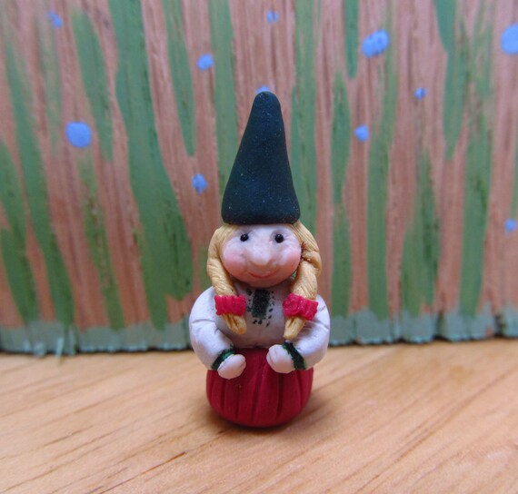 Female Forest Or Garden Gnome 1 12 Scale Etsy