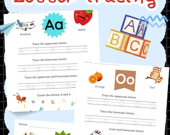 Alphabet Letter Tracing Worksheets: Preschool Handwriting Practice (PDF)