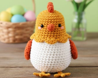 Huhn Häkelanleitung PDF | Bauernhof Amigurumi Huhn | Ostern Dekoration