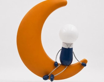 Lampada a sospensione vintage Moon Boy, decorazione retrò per la cameretta dei bambini, Philips Massive