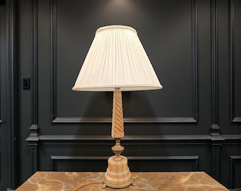 Vintage Onyx Table Lamp, Ornate Baroque Hollywood Regency Decor
