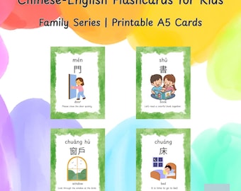 Schede didattiche bilingue cinese-inglese per l'apprendimento quotidiano (PDF)