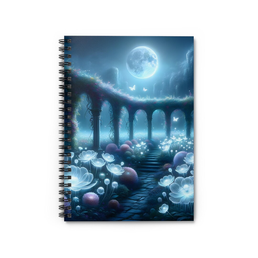 Enchanted Garden Spiral Notebook: Dreamy Floral Design - Etsy