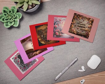 Paquete H - Tarjetas de felicitación "Be My Valentine" (paquete de 5)