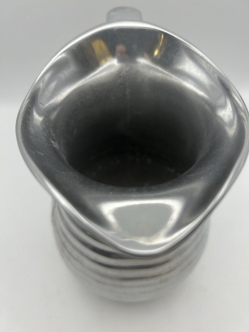 Vintage Wilton Armetale Flutes and Pearls Water Pitcher 9" RWP Pewter-Style image 5