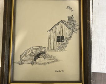 This Is A Original Drawing By Bonita. Signed In 1972.