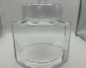 Clear Glass Food Canister.larg Size For Candy Or Cookies. Lead Free