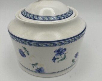 Azucarero Mikasa Japan Ultima + Super Strong Fine China BLUE MEDLEY con tapa GC