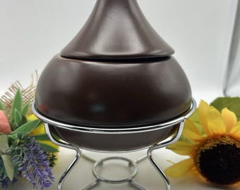 Juego de fondue. Chocolate Hershey's Kiss. En perfecto estado, como nuevo.