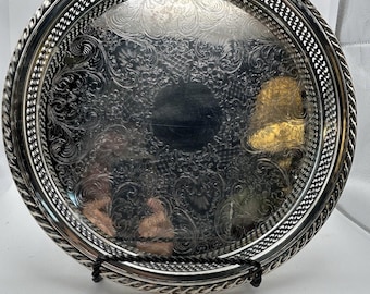 Vintage International Silver Company Silverplated 15” Round