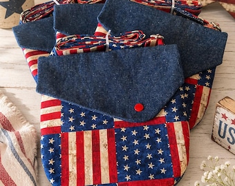 Quality Handmade Americana Fabric Crossbody/Shoulder Bag - Lightweight, Stylish, & Made for Everyday Use