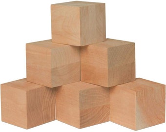 wood cubes for crafts