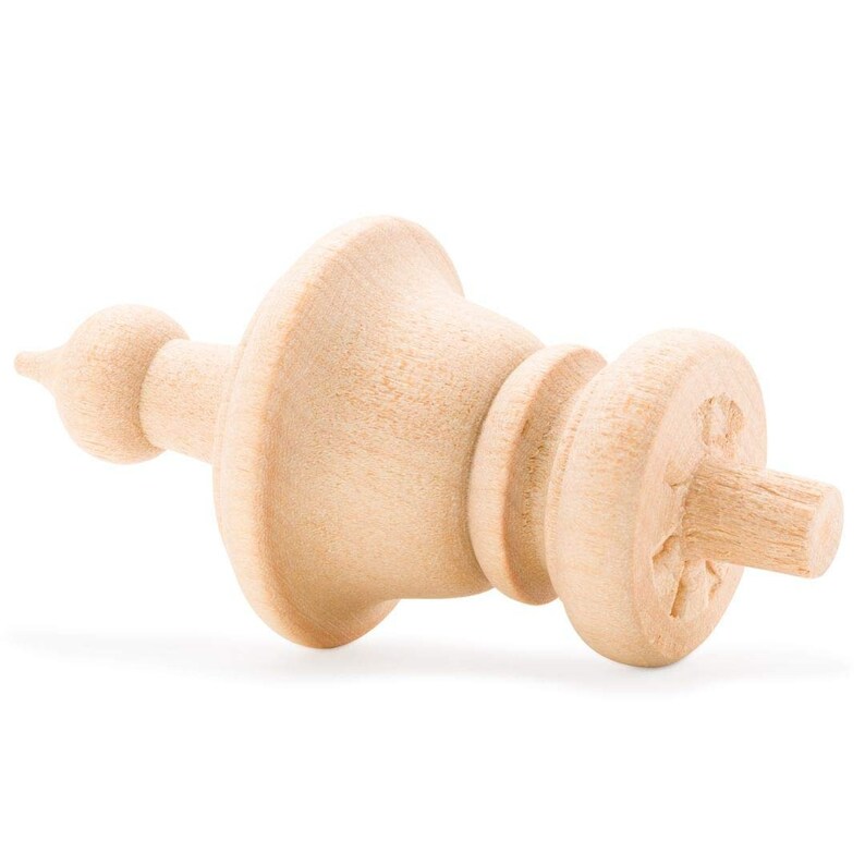 Unfinished Wood Finials Decor 31/2 Curtain Rod Flagpole Etsy