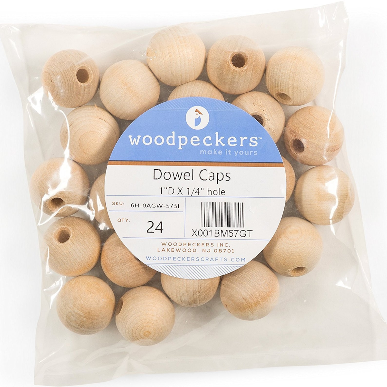 Wood Dowel Caps 1 Diameter with 1/4 Hole for 1/4 Dowel Rods Etsy