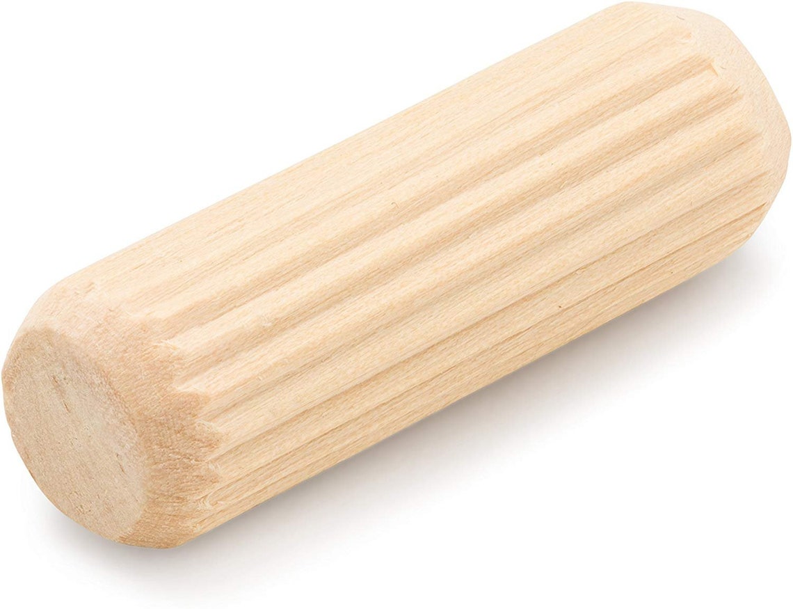 Wood Dowel Pins 3/8 x 11/2 Inch Pack of 250 Straight Fluted Etsy