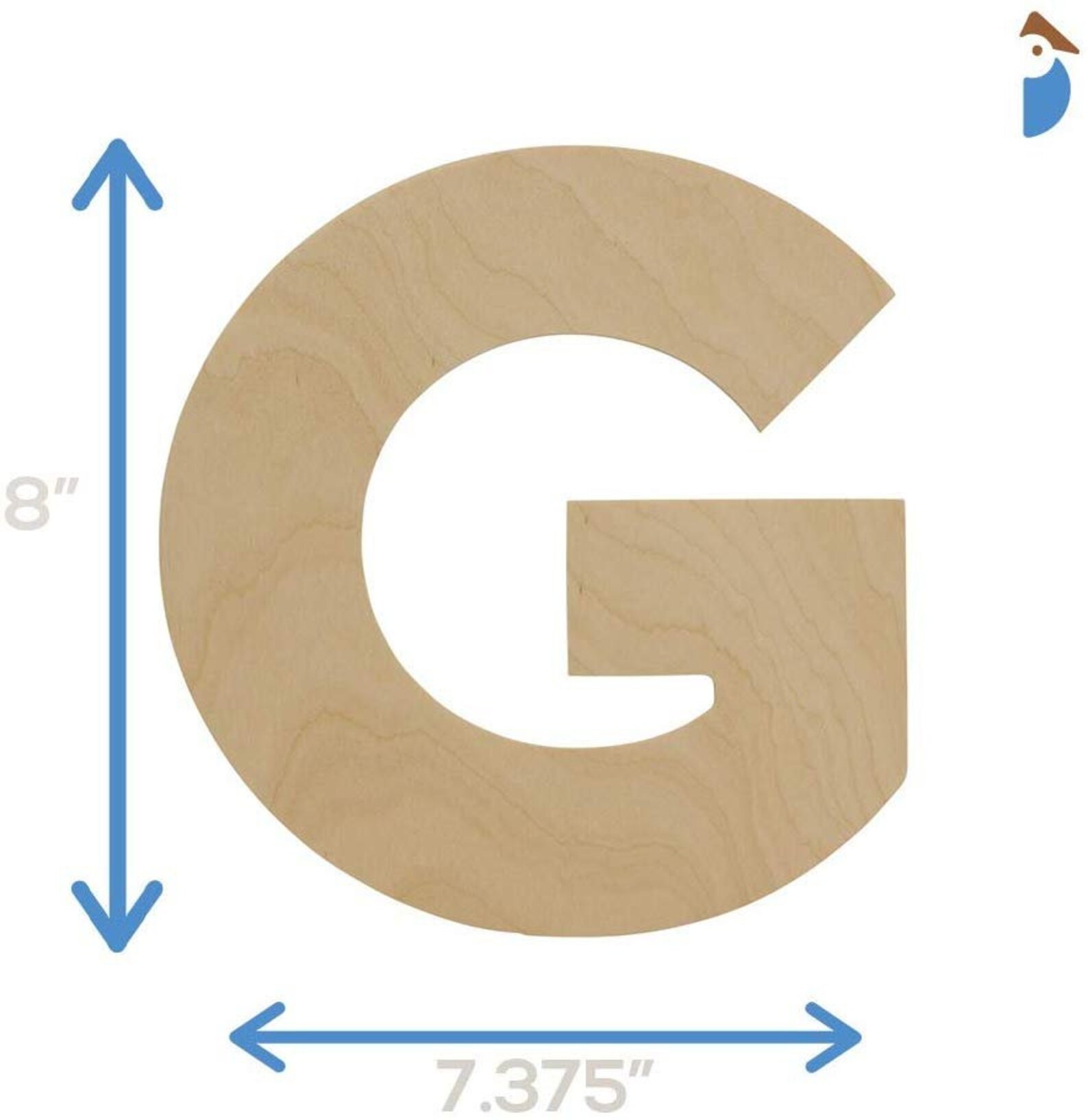 8 inch Wooden Letter G Decorative Craft Tool Free Adhesive Etsy