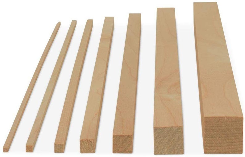 3/8 x 36 Square Dowel Rod Wooden Unfinished Square Etsy