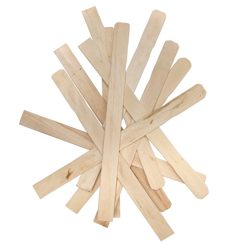 14 Paint Sticks Hardwood Paint Stirrers for Wax Mix Epoxy Etsy