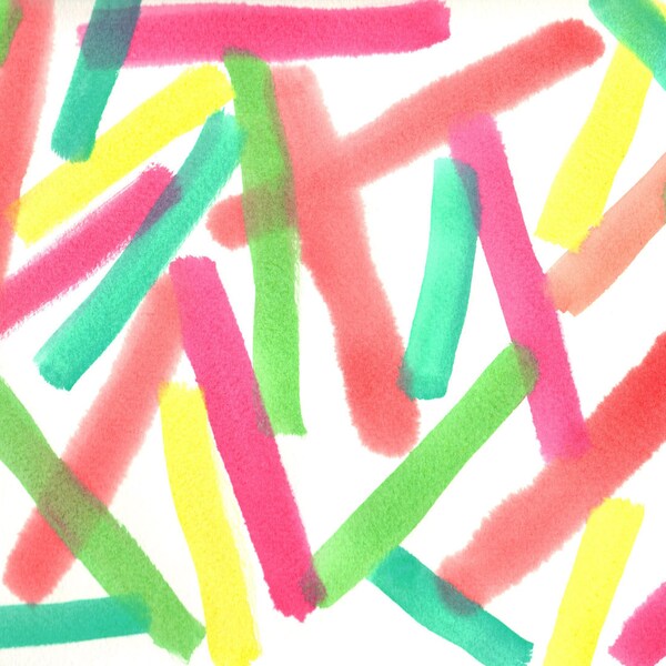 Aid for Abby - Original Painting by Child with Multiple Disabilities - 9" x 12"