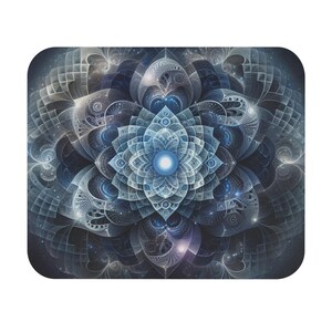 Mouse Pad (Rectangle) Swirling and Illuminating Abstract Design 4
