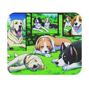 Mouse Pad (Rectangle) Miscellaneous Breeds of Dogs Design 6