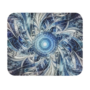 Mouse Pad (Rectangle) Swirling and Illuminating Abstract Design 3