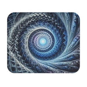 Mouse Pad (Rectangle) Swirling and Illuminating Abstract Design 2
