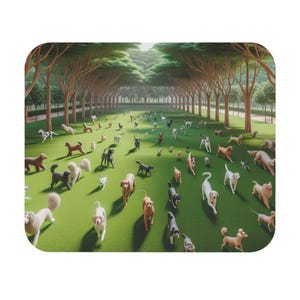 Mouse Pad (Rectangle) Miscellaneous Breeds of Dogs Design 9