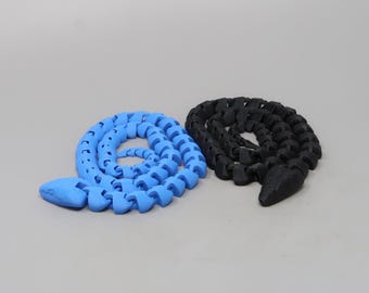 Articulated Snake 2 Feet Long | 3D Printed Fidget