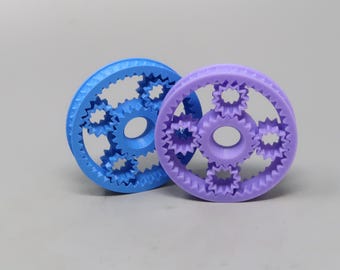 Gear Fidget Spinner 3D Printed | Mechanical Desk Toy