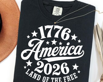 1776 2026 America Land of the Free Patriotic SVG PNG (Digital Download)