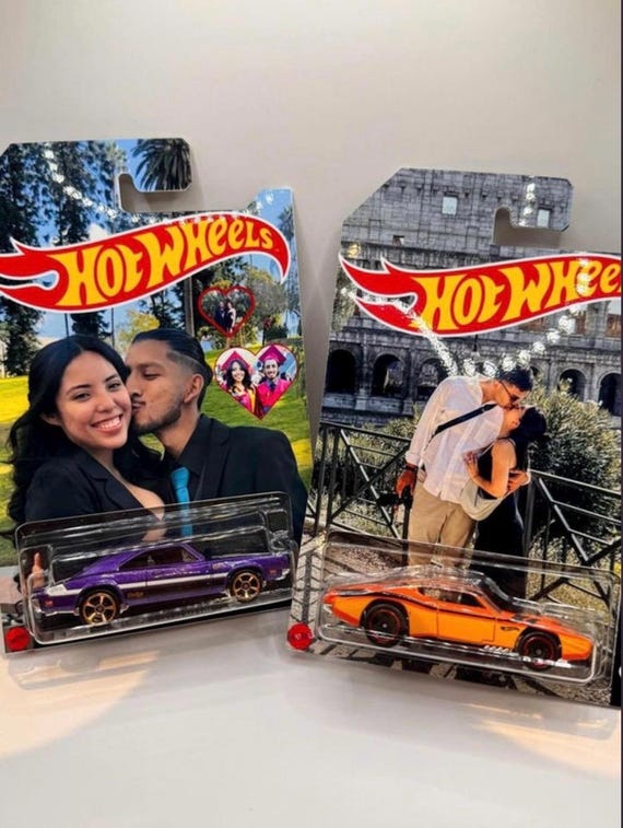 Personalized/Custom Hot Wheels Packaging/card w/car included | Custom Photo Background