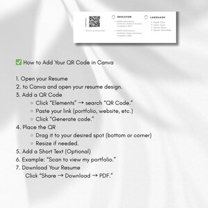 Elevate Your Career: Modern Canva Resume for Marketing Professionals Clean ATS Friendly imagen 7