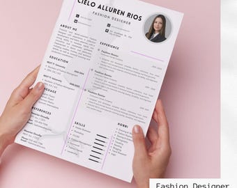 Elevate Your job, Trendy Resume,  bonus portfolio, Rush Option, with Photo Editable Canva