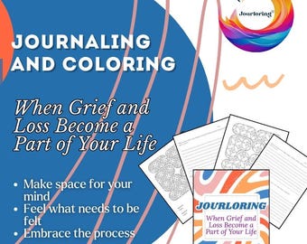 Verdrietdagboek en kleurplaten | Healing Workbook pdf (digitale download)