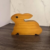 Rustic Wooden Rabbit - Etsy