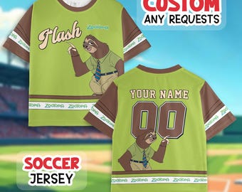 Personalized Zootopia Football Jersey for Kids, Judy Hopps Nick Wilde Shirt, Zootopia Gary De Snake Tee, Disney Family Matching Shirts