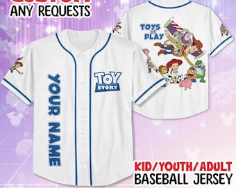 Lightyear Woody Bo Peep Jessie Jersey, Pixar Toy Story Matching Jersey, Disneyland Toy Story Costume, Disney Team Jersey, Toy Story Birthday