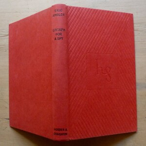 Epitaph for A Spy by Eric Ambler Etsy