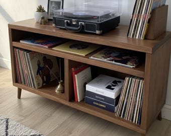 ミッド センチュリー レコード キャビネット ヴィンテージ レコード