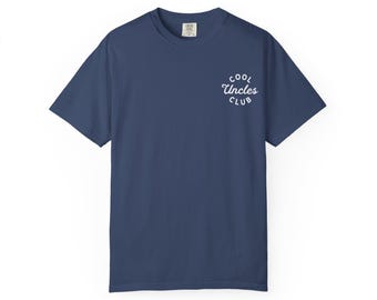 Camiseta del Club de los Tíos / Camiseta de algodón grueso teñida en prenda